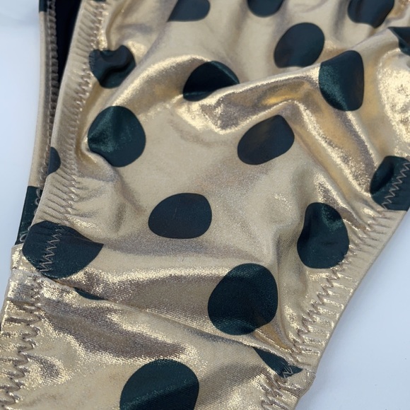 NEW Bec + Bridge AUSTRALIAN MADE GOLD BLACK POLKA PARTY BOTTOM Bikini - Picture 10 of 11
